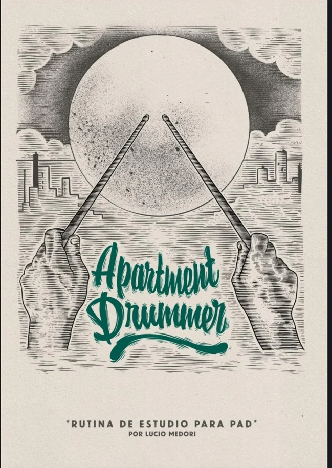 Apartment Drummer, material de estudio de Lucio Medori